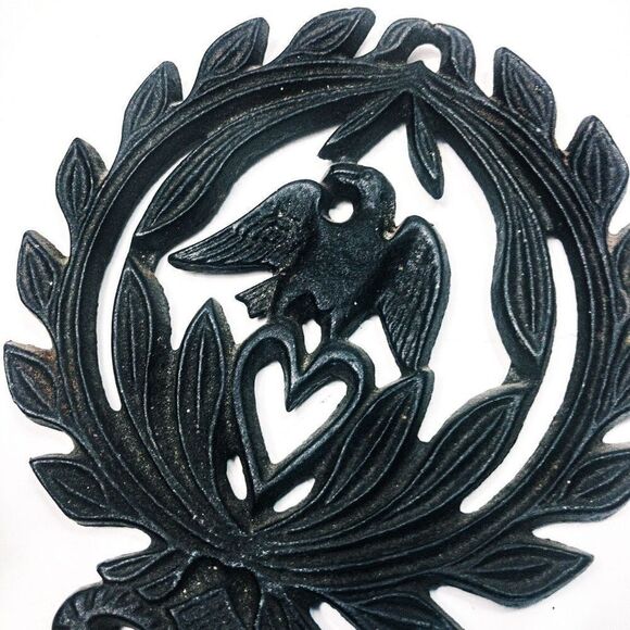 VTG Federalist Eagle Cast Iron Wall Sconce - Picture 7 of 10